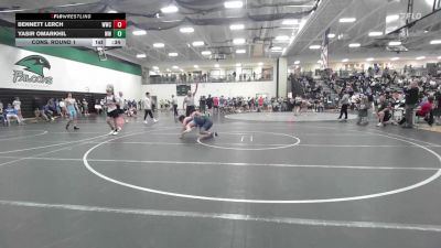 150 lbs Cons. Round 1 - Yasir Omarkhil, WWC Wrestling vs Bennett Lerch, Wichita Wrestling Club