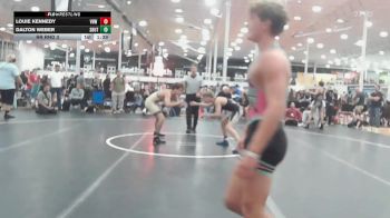 134 lbs Rr Rnd 3 - Louie Kennedy, VHW Blue - HSC vs Dalton Weber, Team Shutt Garnett Trained - HSC