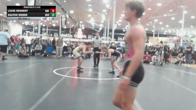 134 lbs Rr Rnd 3 - Louie Kennedy, VHW Blue - HSC vs Dalton Weber, Team Shutt Garnett Trained - HSC