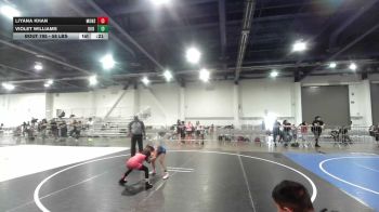58 lbs 2nd Place - Liyana Khan, Monster Garage vs Violet Williams, DUB Wrestling