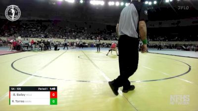 5A - 105 lbs Quarterfinal - Bridget Bailey, MCLOUD vs Rachel Torres, WARNER