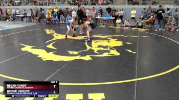92 lbs 1st Place Match - Brodie Haslett, Chugach Eagles Wrestling Club vs Regan Yundt, Pioneer Grappling Academy