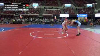 186/200 3rd Place Match - Scarlett Hoiness, Laurel Matburners vs Izzabella Fredley, Moses Lake Wrestling Club