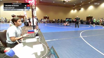 50-55 lbs Champ. Round 1 - Mildred McIntosh, North Carolina vs Sage Shifflet, Virginia