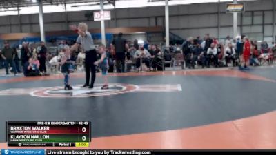 42-43 lbs Round 3 - Klayton Naillon, Hawk Wrestling Club vs Braxton Walker, Warrior Wrestling Club