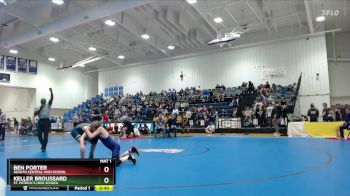 106 lbs Cons. Round 2 - Keller Broussard, St. Patrick`s High School vs Ben Porter, Desoto Central High School