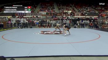130 lbs Cons. Round 2 - Evellyn Farley, Clay Center Community HS vs Danica Dautel, Goodland HS