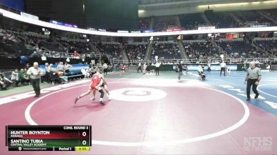 II-131 lbs Cons. Round 3 - Hunter Boynton, Moravia vs Santino Tubia, Central Valley Academy