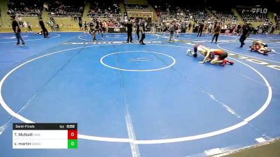 132 lbs Semifinal - Trayden McNatt, HURRICANE WRESTLING ACADEMY vs Valyon Martin, Dawg Wrestling