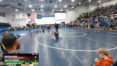 67 lbs Cons. Round 2 - Heston Martin, Touch Of Gold Wrestling Club vs Paxton Eppel, High Plains Thunder Wrestling