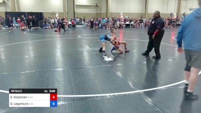 92 lbs Rr Rnd 2 - Deklan Koopman, Black Flag Wrestling Academy vs Damian Legorburo, Gladiator Wrestling Academy