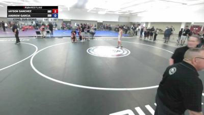 113 lbs Cons. Sub-semis - Jayson Sanchez, Delta Wrestling Club vs Andrew Garcia, Rough House Wrestling