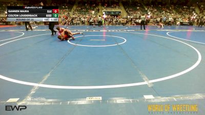 96 lbs Round Of 32 - Gannen Majka, Black Fox Academy vs Colton Louderback, Iron Horse