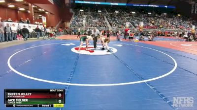 2A-144 lbs Champ. Round 1 - Triffen Jolley, Rocky Mountain vs Jack Melger, Tongue River
