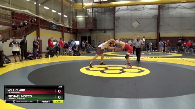 215 Lbs Quarterfinal - Will Clark, Crown Point Vs Michael Mocco ...