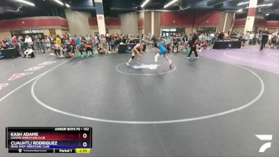 132 lbs Champ. Round 2 - Kash Adams, Coyote Wrestling Club vs Cuauhtli Rodriguez, Dead Shot Wrestling Club