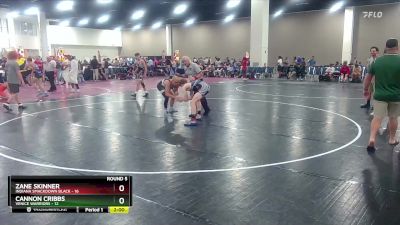 144 lbs Round 5 (10 Team) - Zane Skinner, Indiana Smackdown Black vs Cannon Cribbs, Venice Warriors