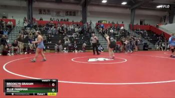 190 lbs 1st Place Match - Brooklyn Graham, East Buchanan vs Ellie Fangman, Independence