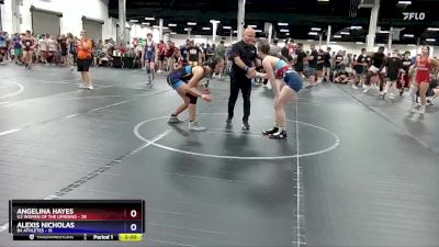 118 lbs Round 2 (8 Team) - Angelina Hayes, U2 Women Of The Uprising vs Alexis Nicholas, 84 Athletes