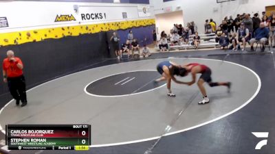 132 lbs Cons. Round 2 - Stephen Roman, Southwest Wrestling Academy vs Carlos Bojorquez, Titans Wrestling Club