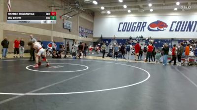 120-126 lbs Round 2 - Ian Crow, Unattached vs Hayden Melendrez, Cornerstone Mat Club