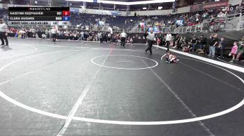 45.3-49 lbs Final - Kaisynn Keefhaver, Victory vs Clara Hughes, Moen Wrestling Academy