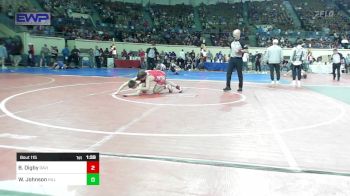 120 lbs Round Of 32 - Beckett Digby, Davis vs Weston Johnson, Hilldale