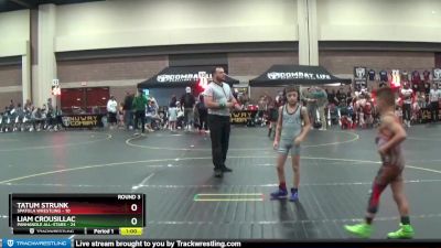 60 lbs Round 3 (4 Team) - Tatum Strunk, Spatola Wrestling vs Liam Crousillac, Panhandle All-Stars