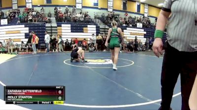 135 lbs. Cons. Round 4 - Molly Stanton, Mid-Buchanan vs Zafaran Satterfield, Southern Boone