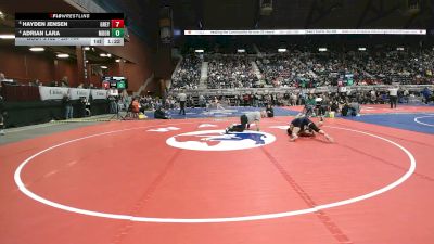 2A-144 lbs Quarterfinal - Hayden Jensen, Greybull/Riverside vs Adrian Lara, Moorcroft