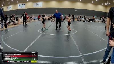 60 lbs Round 1 (10 Team) - Ryan Carrington, Warriors WC vs Graham Dyson, Mat Assassins