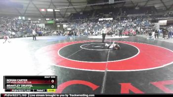 59 lbs Cons. Semi - Brantley Druffel, Lionheart Wrestling Club vs Roman Carter, Mat Demon Wrestling Club