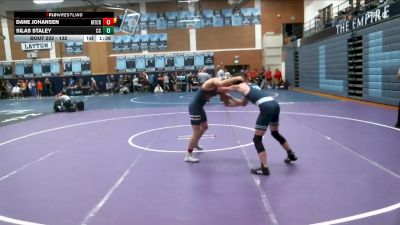 132 lbs Cons. Round 3 - Dane Johansen, Mountain Crest vs Silas Staley, Corner Canyon