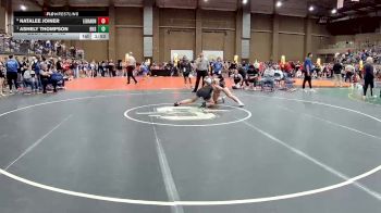 145 lbs Quarterfinal - Ashely Thompson, Rogers vs Natalee Joiner, Lebanon