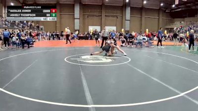 145 lbs Quarterfinal - Ashely Thompson, Rogers vs Natalee Joiner, Lebanon