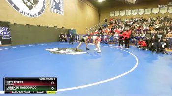 106 lbs Cons. Round 2 - Nate Myers, Kerman vs Lorenzo Maldonado, Roosevelt