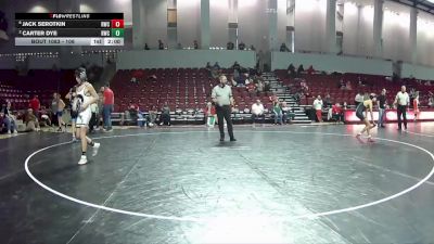 106 lbs Semifinal - Jack Serotkin, Ranger Wrestling Club vs Carter Dye, Richlands Wrestling Club