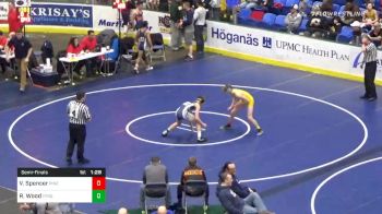 140 lbs Semifinal - Vaughn Spencer, Pine Richland vs Reese Wood, Tyrone