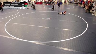 10U - 63 lbs Cons. Round 3 - Bennett Anderson, West Central Wrestling Club vs Conway Olson, Rum River Wrestling