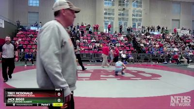 132 lbs Cons. Round 2 - Trey McDonald, Memphis University School vs Jack Biggs, Battle Ground Academy