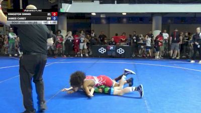 108 lbs Cons. Rd Of 16 - Kingston Simms, RTL vs James Carey, Burnett Trained Wrestling