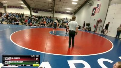 132B Cons. Round 1 - Wyatt Dunham, Riverton vs Andrew Schrader, Douglas