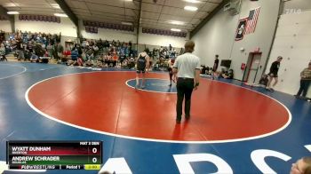 132B Cons. Round 1 - Wyatt Dunham, Riverton vs Andrew Schrader, Douglas