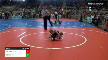 43 lbs Prelims - Bryston Hunter, Tulsa Blue-T Panthers vs Ryker Blair, Inola Wrestling Club