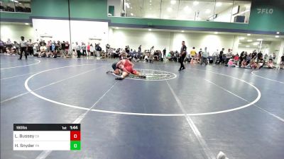 190 lbs Round Of 32 - Levi Bussey, CA vs Hunter Snyder, PA