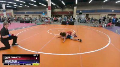 144 lbs Cons. Round 3 - Tyler Donnette, Texas vs Korbin Ross, Coyote Wrestling Club