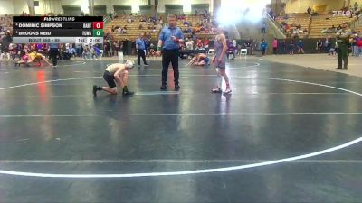 95 lbs Semifinal - Brooks Reid, White Buffalo Wrestling Academy vs Dominic Simpson, Big Red Wrestling Club