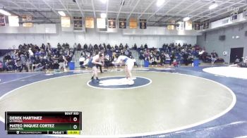 285 lbs Cons. Round 2 - Mateo Iniquez Cortez, Chaparral vs Derek Martinez, La Mirada