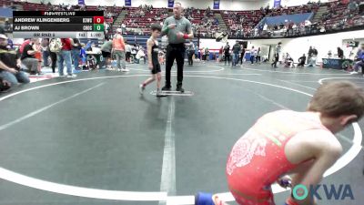 61 lbs Rr Rnd 5 - Andrew Klingenberg, D3 Wrestling Cluib vs Aj Brown, Choctaw Ironman