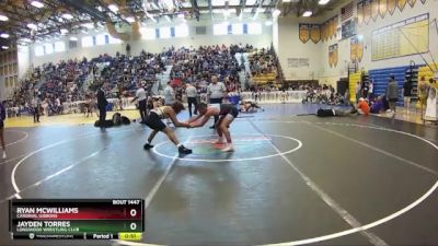 138 lbs Cons. Round 3 - Ryan Mcwilliams, Cardinal Gibbons vs Jayden Torres, Longwood Wrestling Club